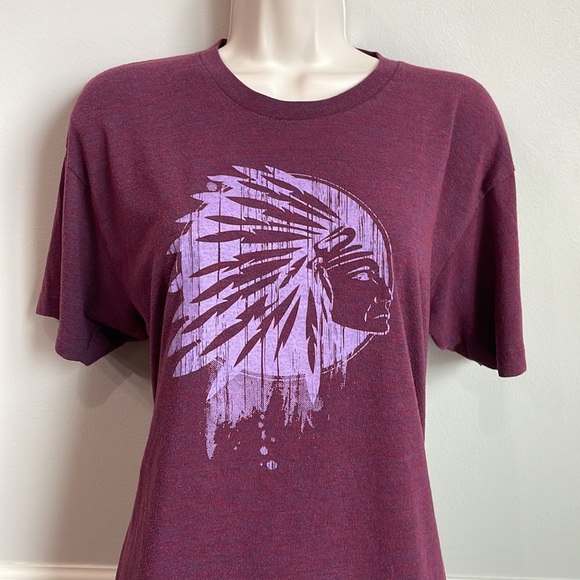 OK Tease Co. Indian Headdress T Shirt - Picture 2 of 6